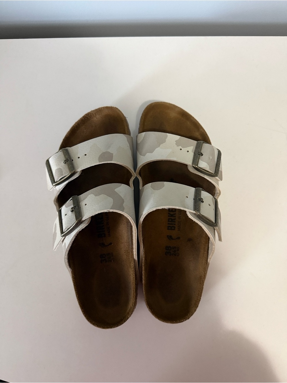 Birkenstock Tan Leather Double-Strap Sandals